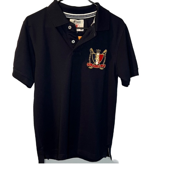 Fazi‎ Clothing Polo- Navy With Logo, Men’s Medium - Picture 1 of 5